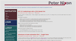 Desktop Screenshot of peternixon.net