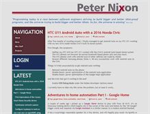 Tablet Screenshot of peternixon.net